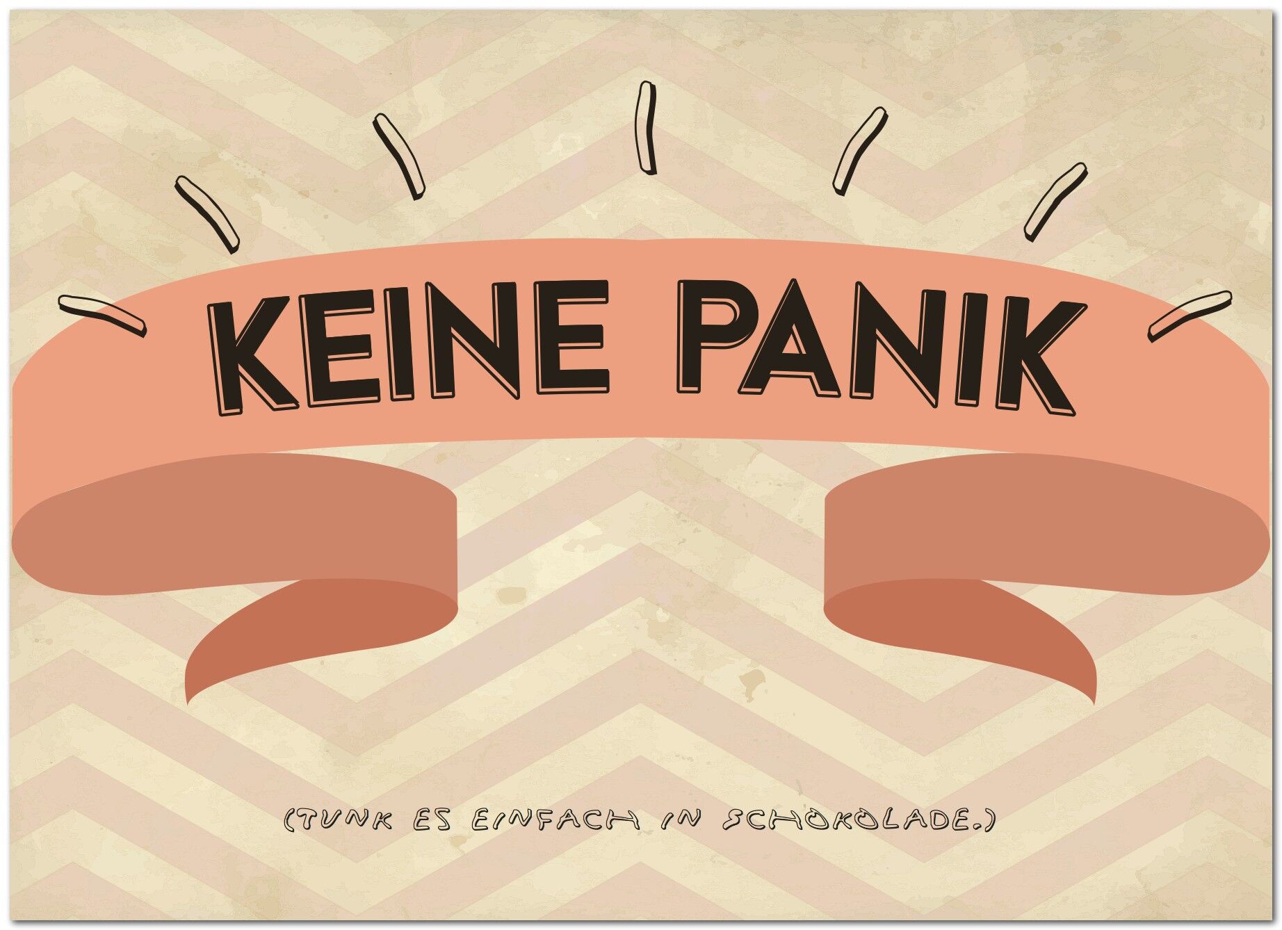 Postal "que no cunda el pánico"