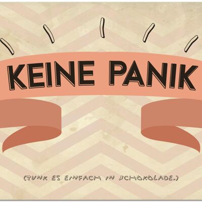 Postkarte "Keine Panik"