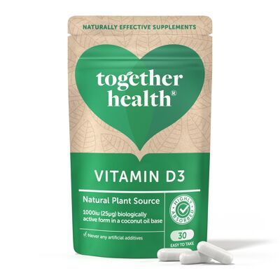 Vitamina D – Vegana D3 – 30 Cápsulas