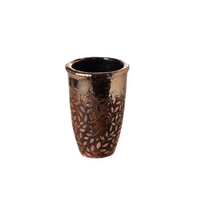 PURE GOLD FLORAL STRAIGHT VASE SM