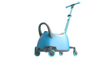 YGLIDER LUNA RIDE-ON ET SCOOTER 4 EN 1 BLEU YVOLUTION 2