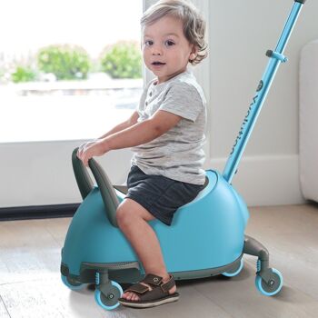 YGLIDER LUNA RIDE-ON ET SCOOTER 4 EN 1 BLEU YVOLUTION 5