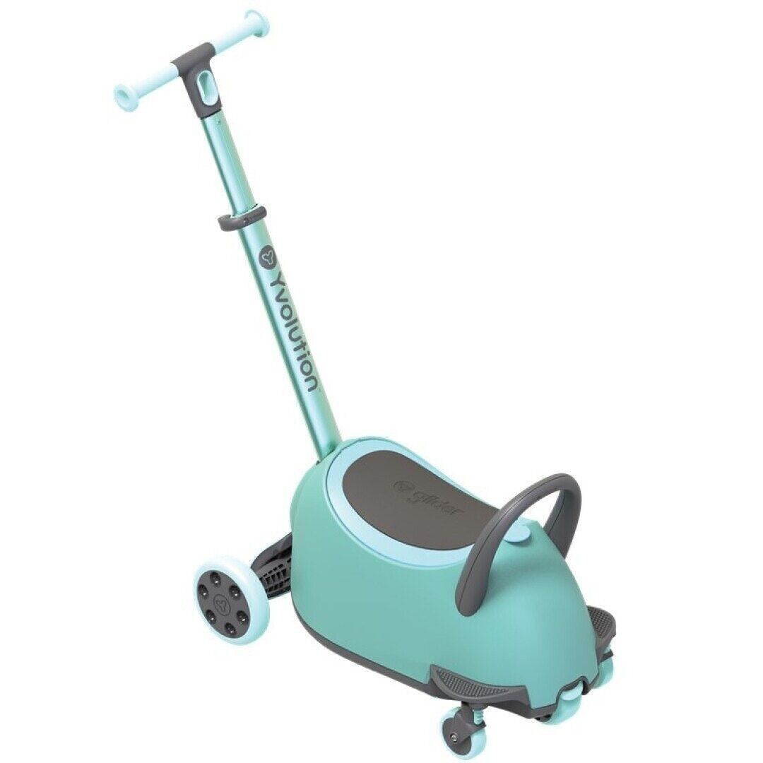 YGLIDER LUNA CORREPASILLOS Y PATINETE 4 EN 1 VERDE YVOLUTION