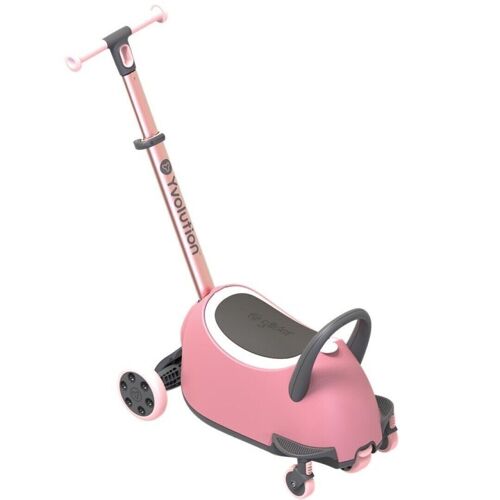 YGLIDER LUNA CORREPASILLOS Y PATINETE 4 EN 1 ROSA YVOLUTION