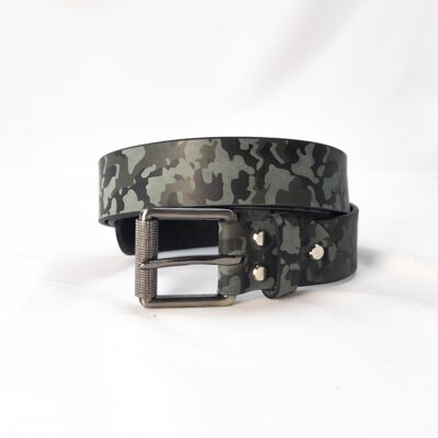 Leather Belt "Buffalo leather" 38mm Camouflage