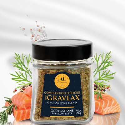 Composition of spices for Gravlax Saffron 200g
