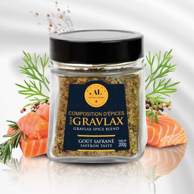 Composition of spices for Gravlax Saffron 200g