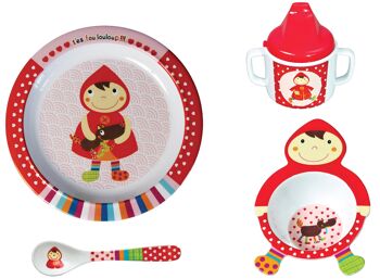 Coffret Chaperon Rouge jouets d'éveil vaisselle accessoires (Offert : 25 sacs cadeau, un présentoir écharpe et 2 écharpes !!! ) 9