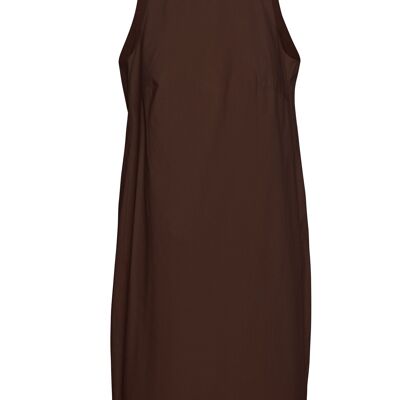 Brown Cotton Sack Dress