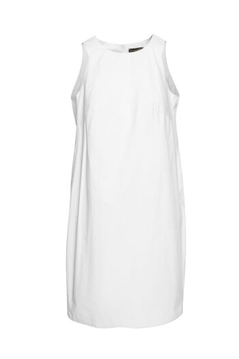 Robe sac en coton blanc 1