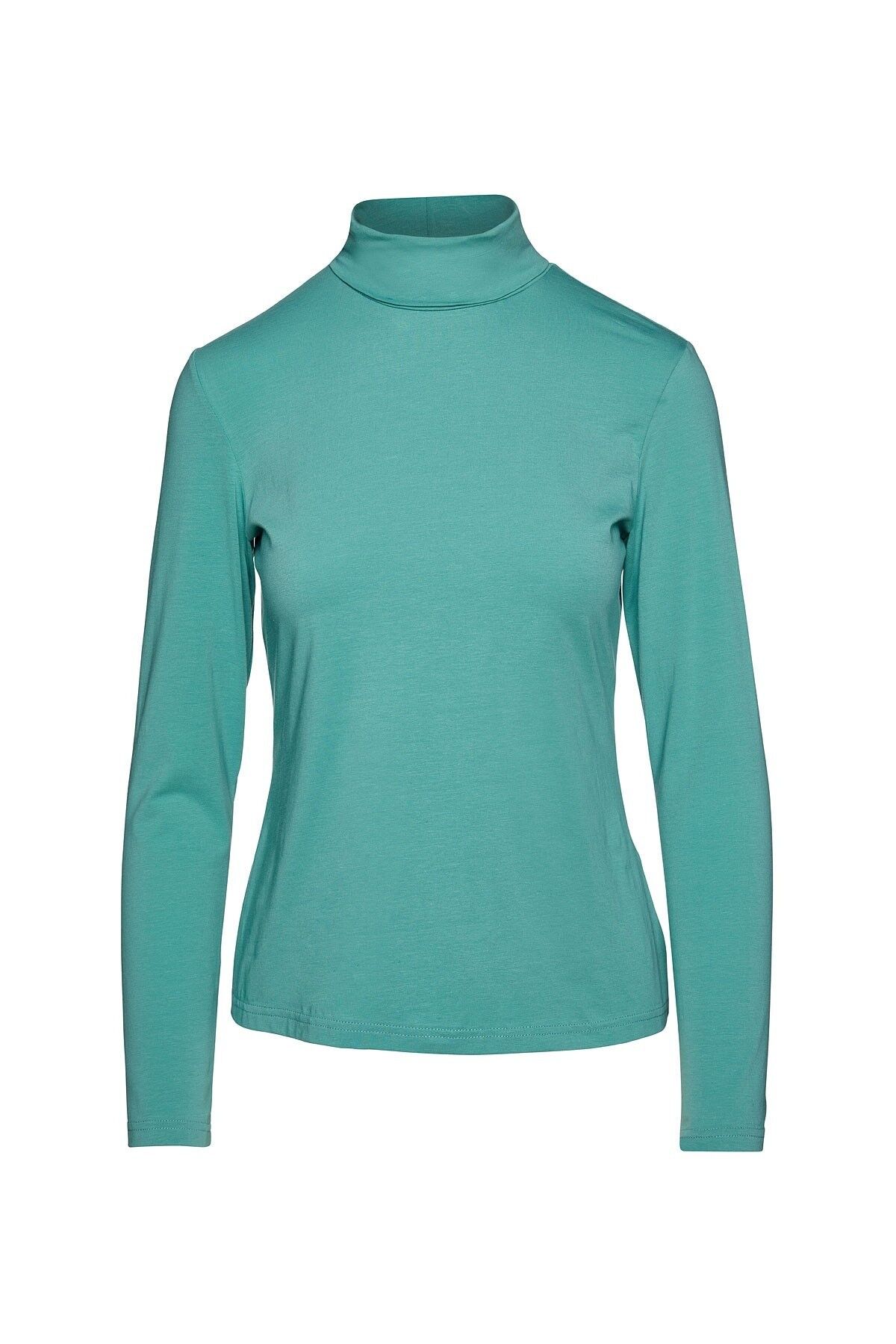 Green turtle neck outlet top