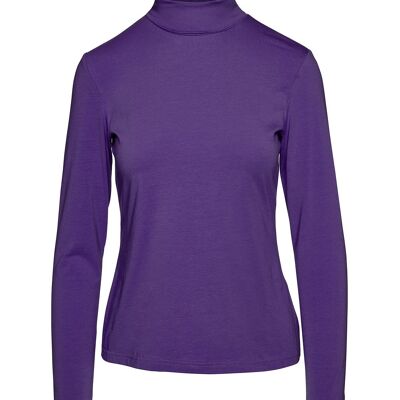 Top col roulé lilas G2