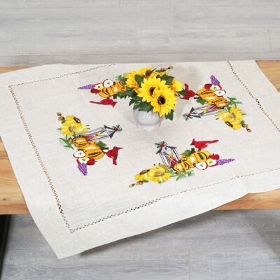 Harvest Decorations Embroidery DIY Table Topper Kit, 90 x 90 cm