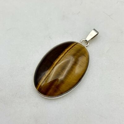 Silver Pendant with a 20x30mm Tigereye