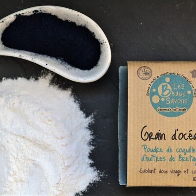 Gentle face exfoliating soap - Ocean grain