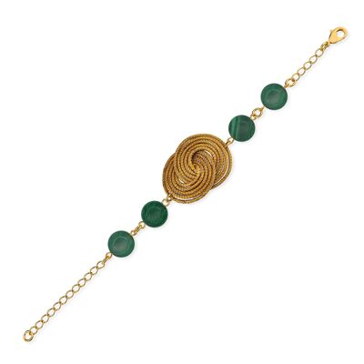 Bracelet Katrin Bio de Golden Grass - Malaquita