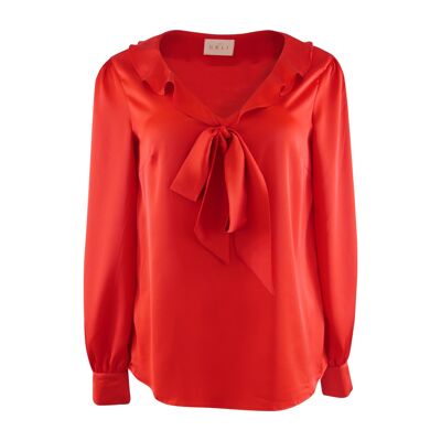 Blouse éco-durable Cher - S - Rouge