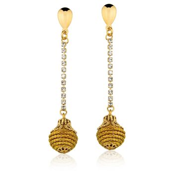 Boucles d'oreilles Yolanda Bio dans Golden Grass