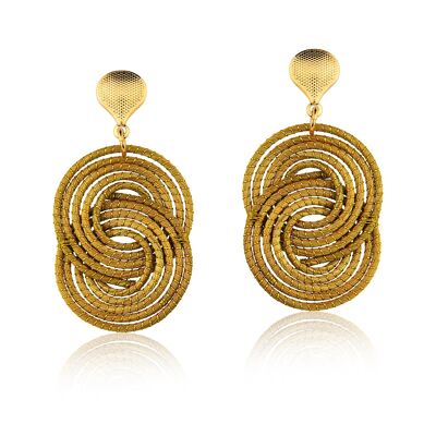 Earrings Katrin Bio made of Golden Grass