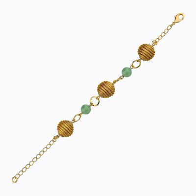 Bracelet Mia Bio made of Golden Grass - Jade