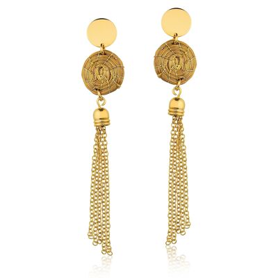 Earrings Stefanie Bio made of Golden Grass