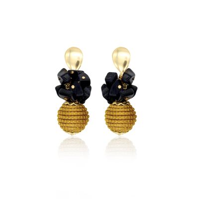 Pendientes Petra Bio en Golden Grass - Onix