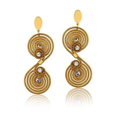 Boucles d'oreilles Christa Bio en Golden Grass