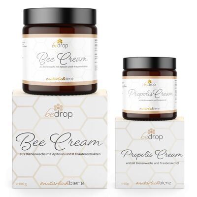 Coffret Crème | Bee Cream (pommade au poison d'abeille) + Propolis Cream (pommade à la propolis)