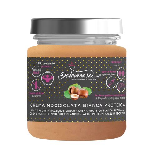 Crema Proteica Nocciolata  Bianca – 200g ALTO CONTENUTO PROTEICO