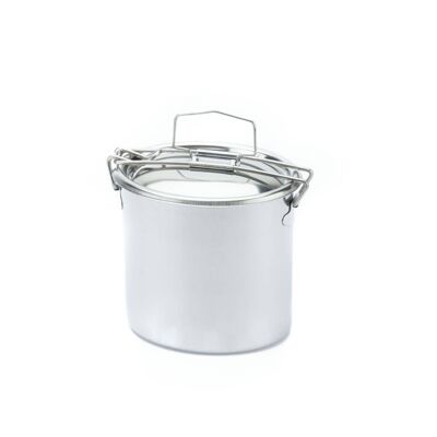 Ovaler Lebensmittelbehälter mit Stahlschale - PARTIRO'