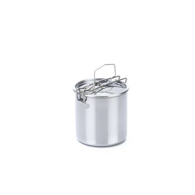 Round food container with steel dish - PARTIRO'