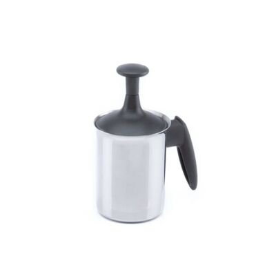 Steel milk frother