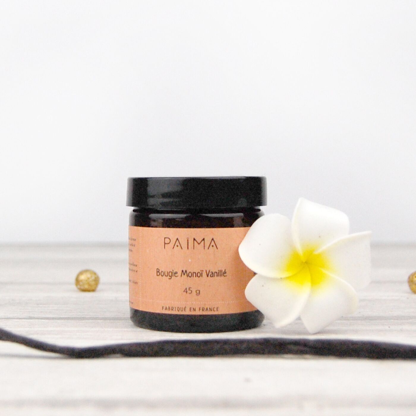 Vela Natural Monoi Vainilla