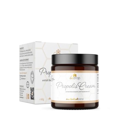 Propolis Cream - crème de propolis hautement dosée à la cire d'abeille et à l'huile de pépins de raisin - 60g