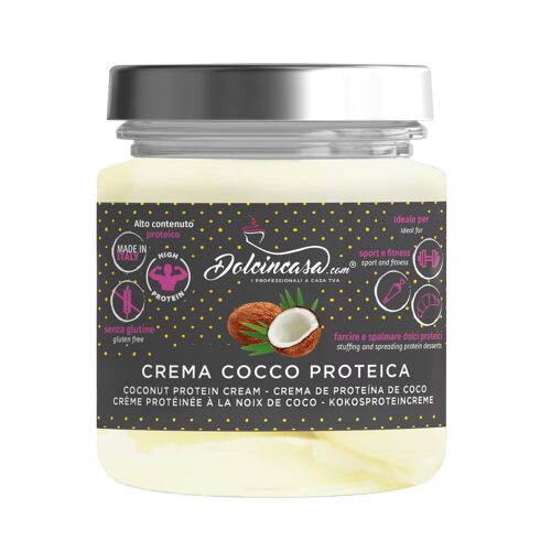 Crème noix de coco hyperprotéinée - Ligne & Protéines