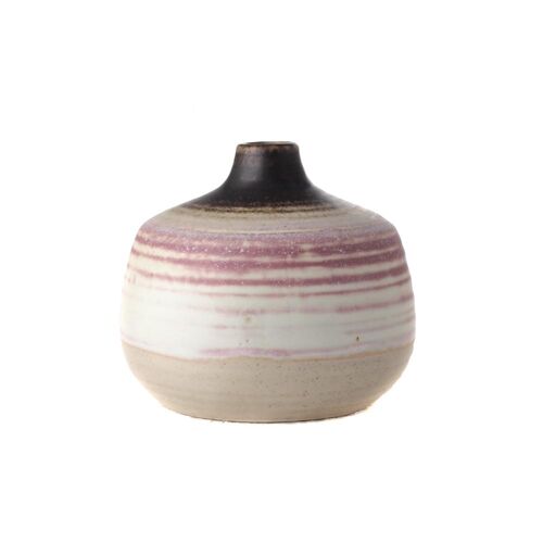 VASE BOULE ARTS & CRAFTS ROSE