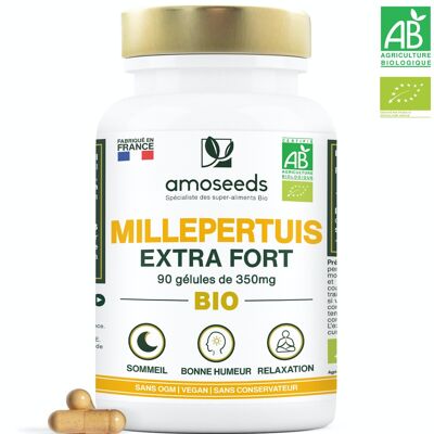 Millepertuis Bio, Extra Fort | 90 gélules de 350mg