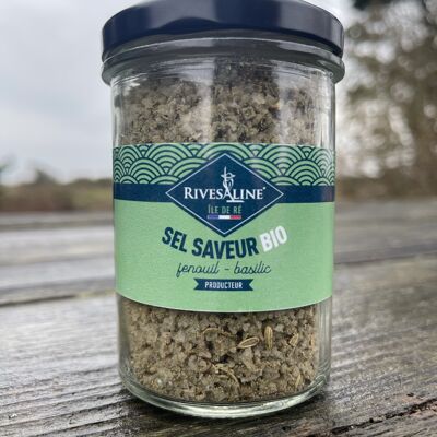 Organic Fennel Basil Flavored Salt 140g