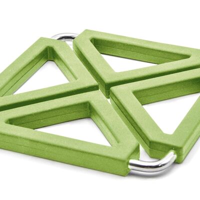 Sottobicchieri multifunzionali in silicone verde