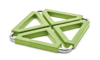 Dessous de verre multifonctions en silicone vert
