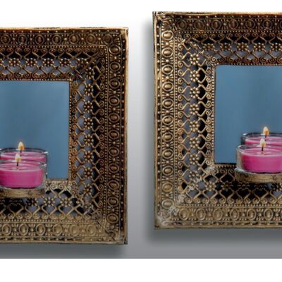 Set of 2 wall candle holders