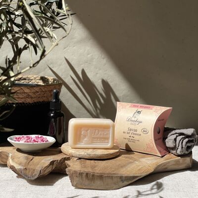 Savon Bio lait d'ânesse Rose Musquée 100g - Promotion de 17 %