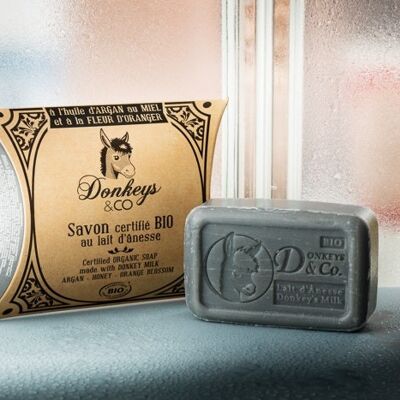 Organic donkey milk soap Argan - Honey 100 g