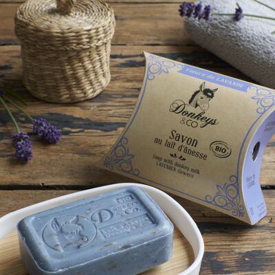 Organic Donkey Milk Soap Lavender Flowers 100 g