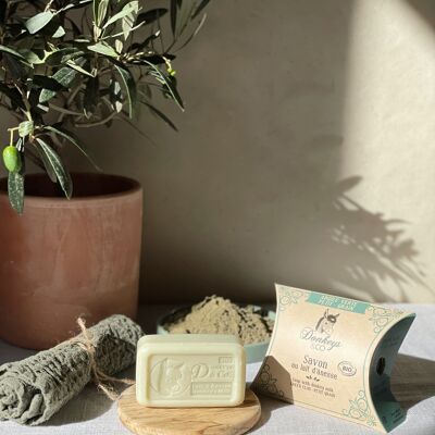 Organic Donkey Milk Soap Green Clay - Petit Grain 100 g
