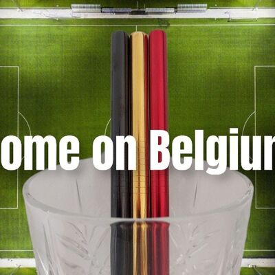 Kit de pajitas "Come On Belgium"