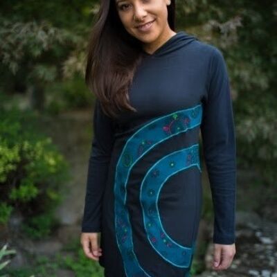 Nectum hooded dress by Nepalaya