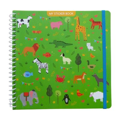 Cahier créatif sticker book Animaux