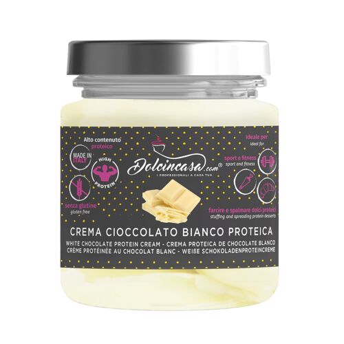 Crema Proteica Cioccolato Bianco – 200g ALTO CONTENUTO PROTEICO