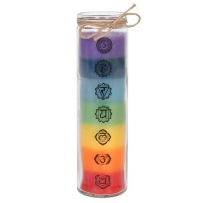 CHAKRA CANDLE - 21cm Tall